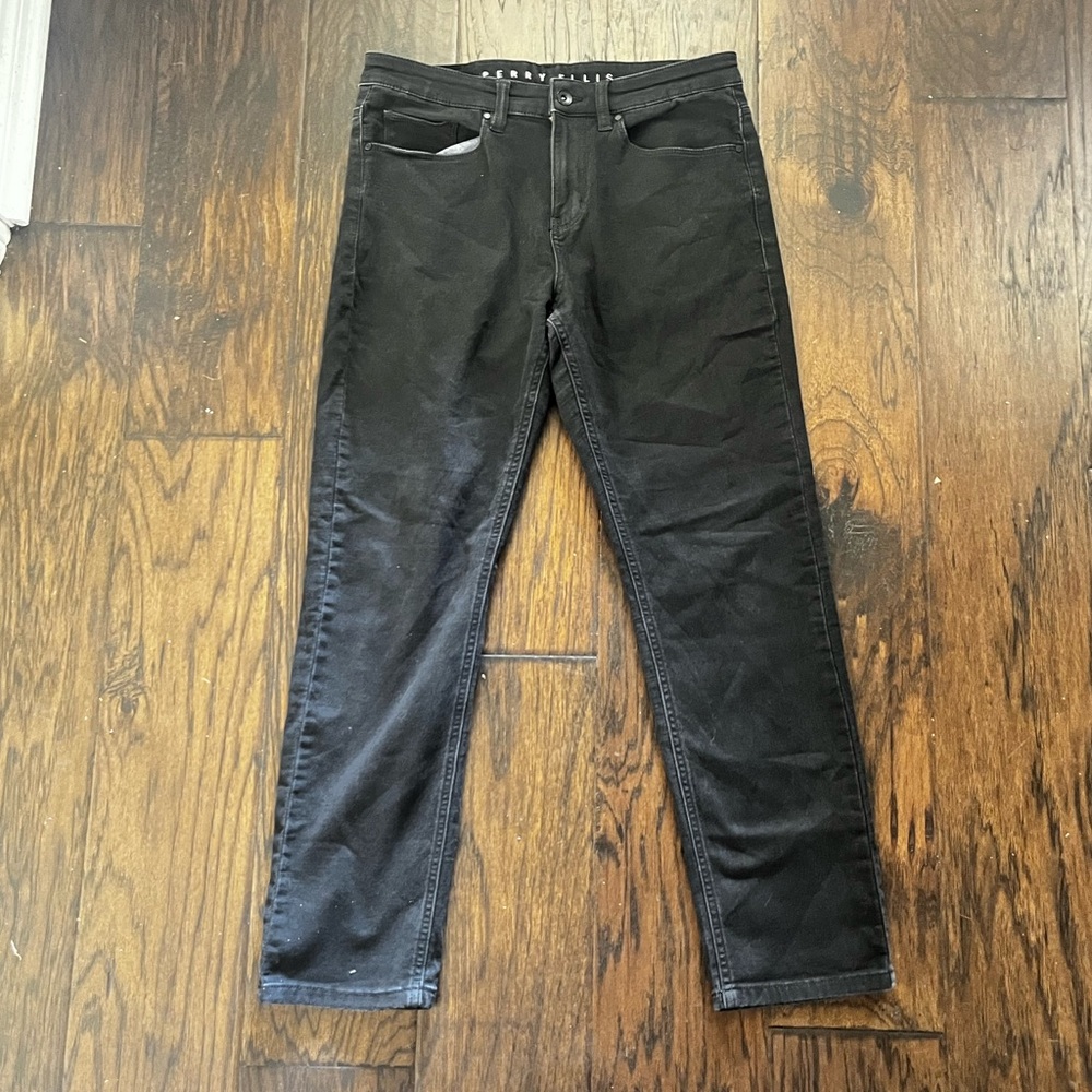 Perry Ellis Stretch Denim Black Jeans